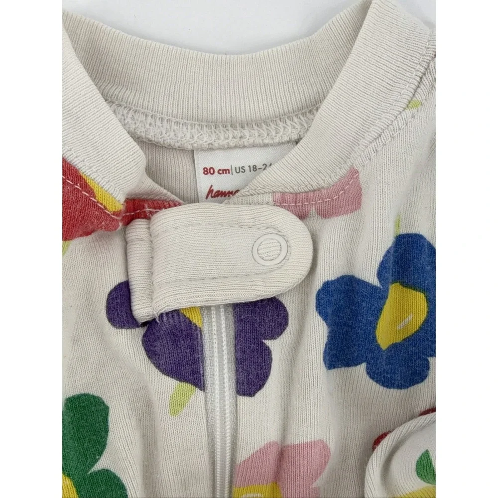 Hanna Andersson Zipper Pajamas Organic Cotton One Piece 18-24M 3T Unisex Baby